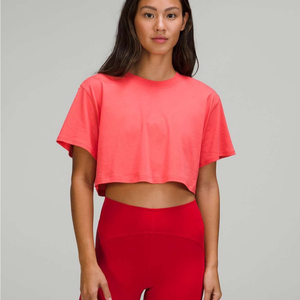Coral Crop Top